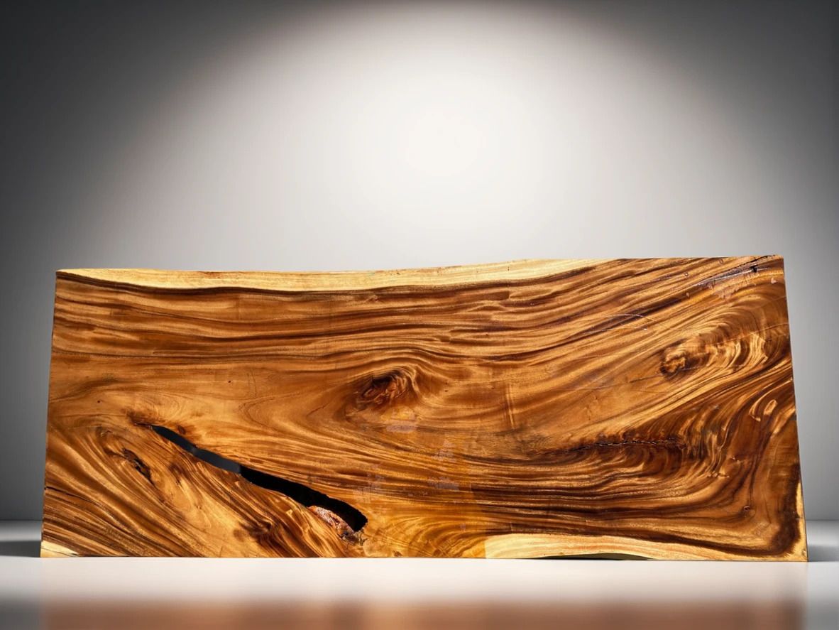 Holzplatte aus Suarholz 253 cm