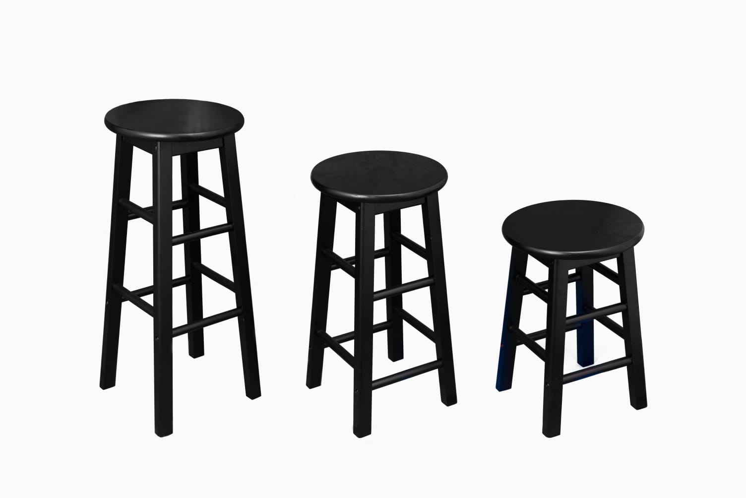 Holzhocker braun 75 cm