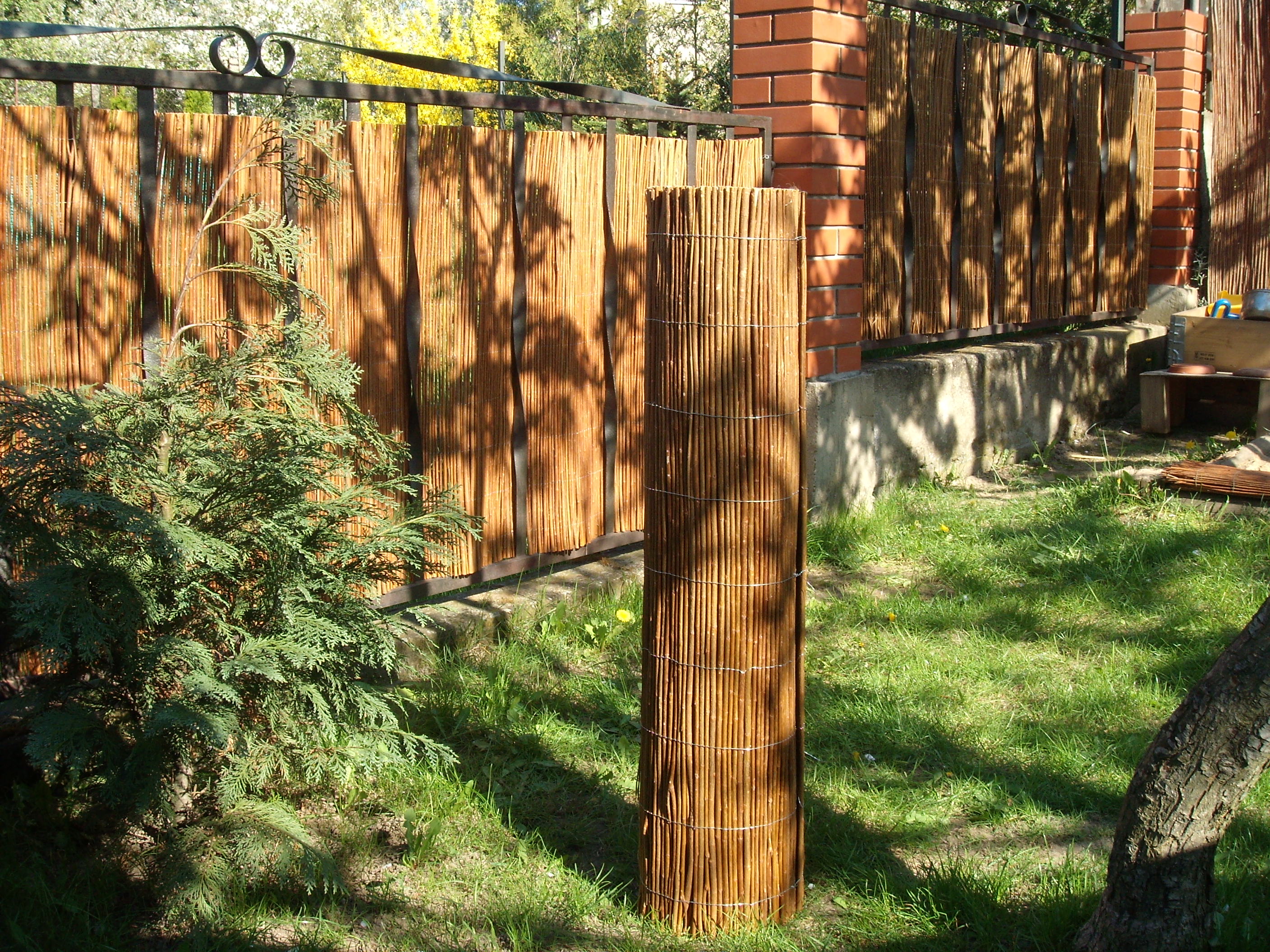 Weidenmatte 120 cm Garten Sichtschutz