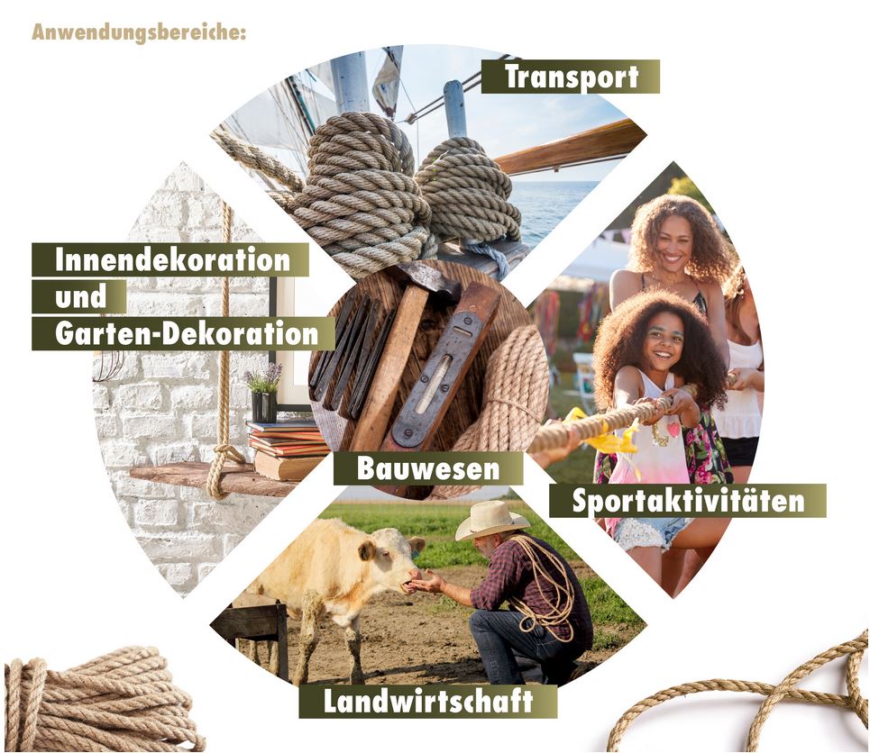 Juteseil Naturseil für den Garten