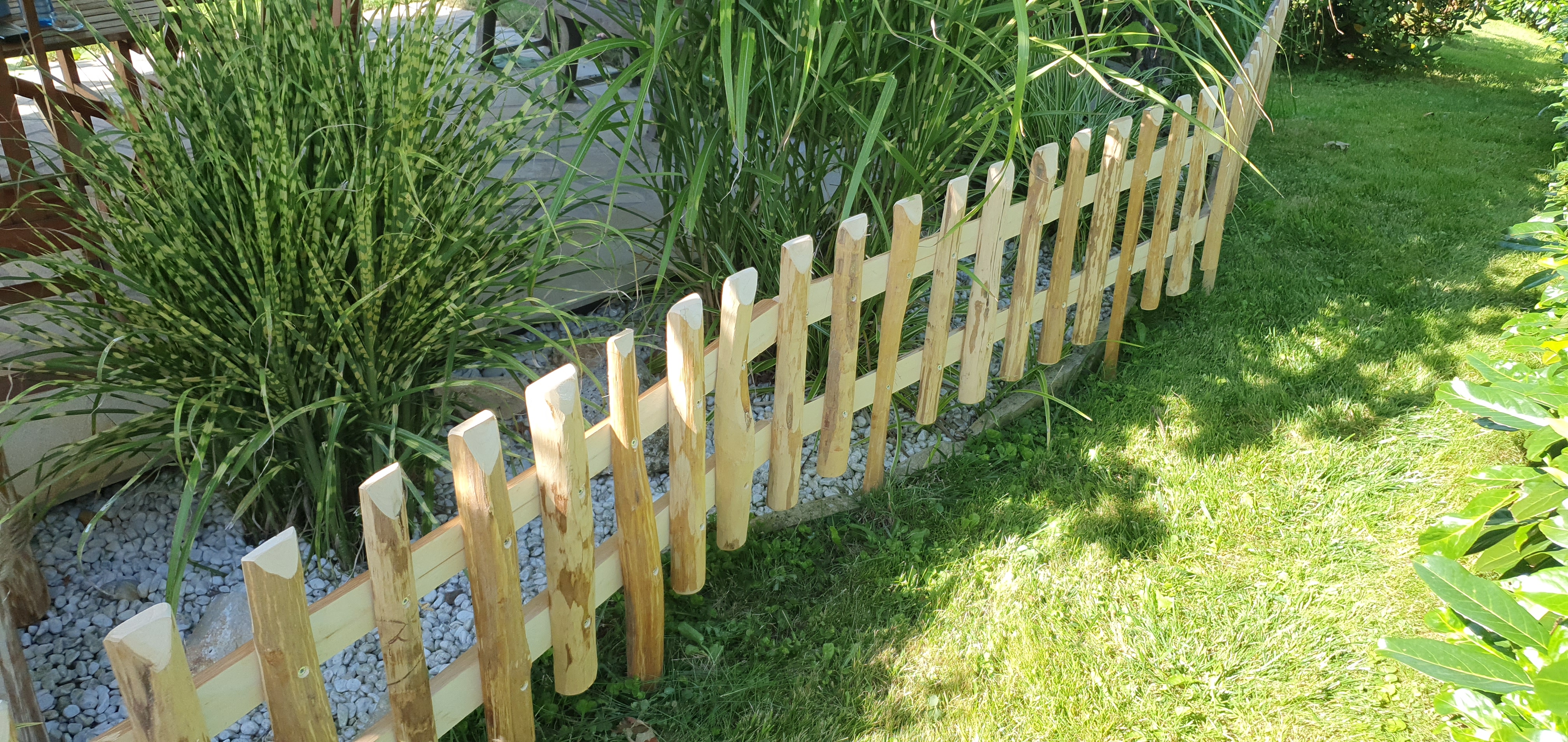 Steckzaun aus Haselnussholz 120 cm