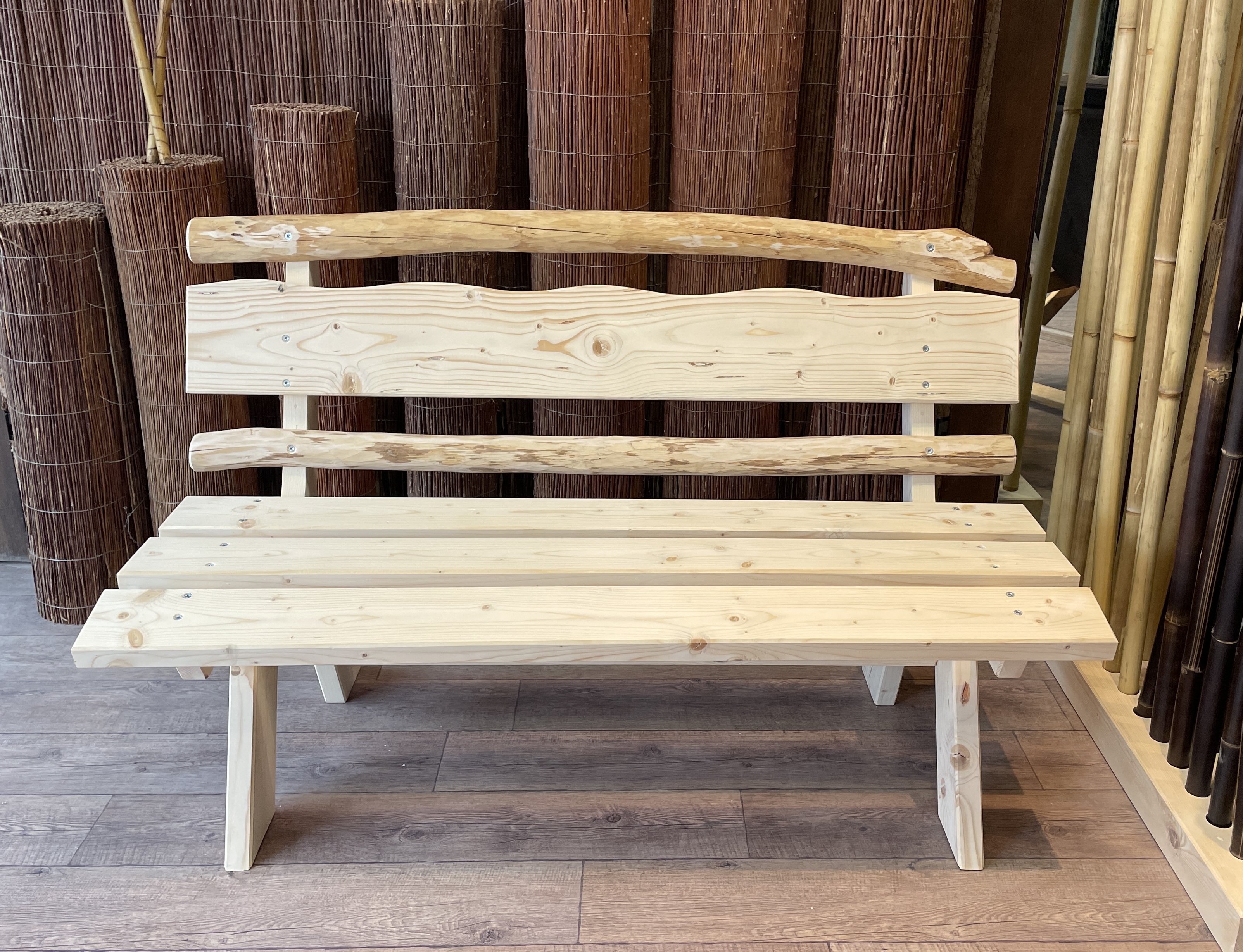 Natur Gartenbank 140 cm