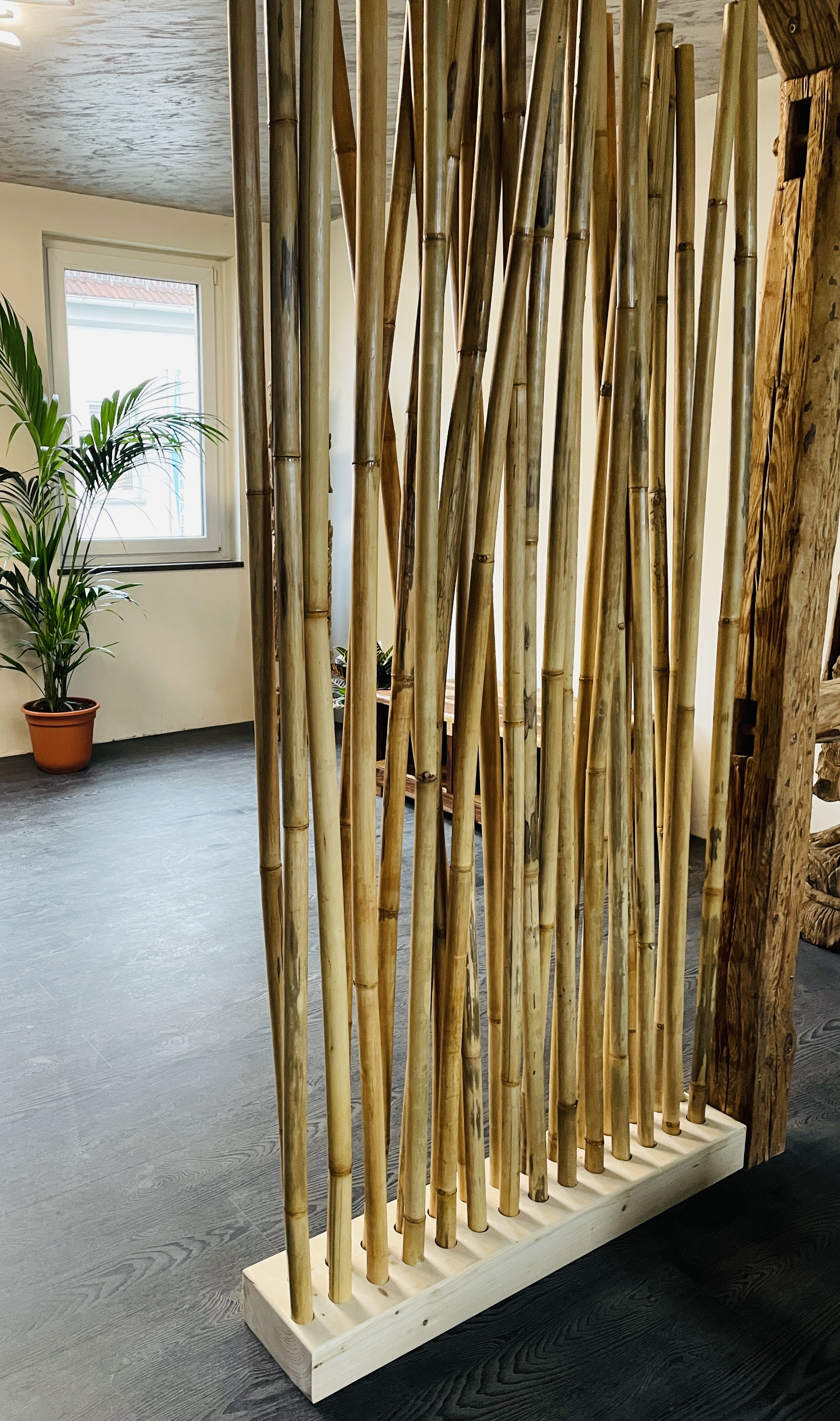Natur Trennwand Bambus 200 cm