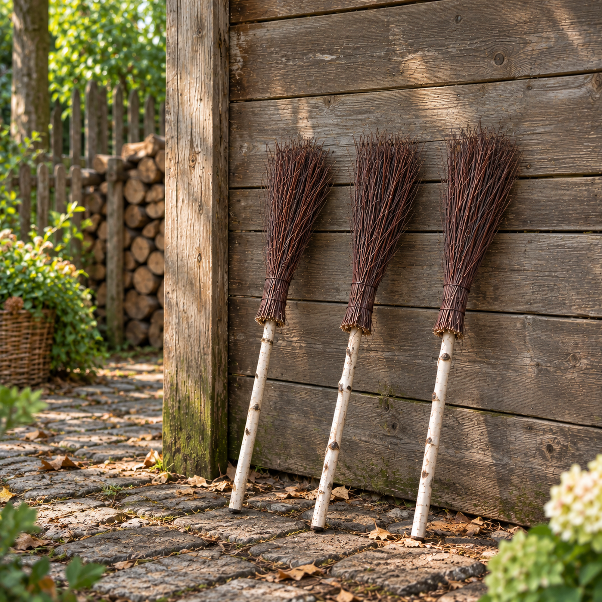 Kehrbesen 120 cm  – Naturbesen für Garten & Hof